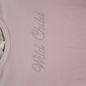 Pink velour and gems girls top size US 13-14 forever21 girls Wild child
